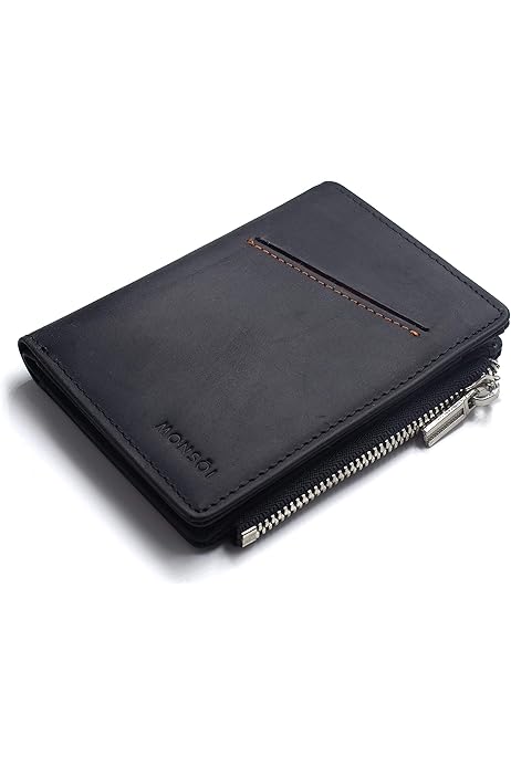 Cartera Tarjetero Metálico RFID Para Hombre Con Monedero