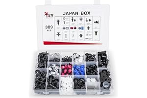 T&M TECHNICS® Kit Complet de Clips de Fixation en Plastique pour Auto – Lot de 371 Rivets, Agrafes et Fixations pour Voiture Japonaise – Carrosserie & Garnitures de Voitures