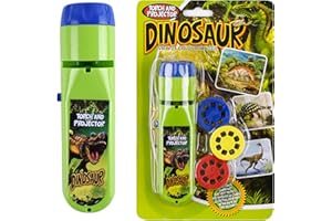 Georgie Porgy Children Projector Toys Educational Science Set Wall Ceiling Tent Torch (Dinosaur)
