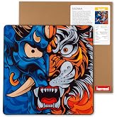 Kensei Katana 50x50 Cm 4 Mm Hybrid Gaming Oyuncu Mouse Pad XL (Half Oni Tiger)