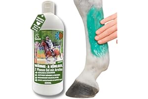 EMMA Bálsamo refrescante para caballos calentamiento 500ml - gel de enfriamiento con árnica ungüento gel extra fuerte I tendones, ligamentos I con árnica crema gel masaje muscular para caballo & perro