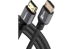PowerBear Cavo HDMI 8K da 2 m | Cavo HDMI per giochi ad alta velocità, 8K @ 60Hz, 4K @ 120 HZ, 2K, 1080P, classificazione ARC e CL3 | per laptop, monitor, PS5, PS4, Xbox One, Fire TV e altro