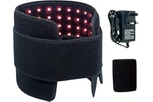 Nebula Cinturón De 20W Con Terapia De Luz Roja LED | Terapia Infrarroja De 660nm Y 850nm Para Piernas, Espalda, Cintura, Hombros Y Cuello | Dispositivo Portátil Y Ligero Con Control Remoto