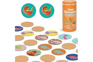 Boppi Pairs Memory Game - Engaging Educational Montessori Matching Game for Toddlers & Kids Age 3 and Up - Dinosaurs