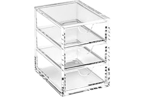 Osco A3274 magazynek z 3 szufladami z przezroczystego akrylu, XS, przezroczysty