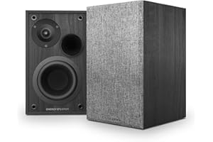 Energy Sistem Studio Monitor 2 - Set di due altoparlanti attivi da scaffale 2.0 (Bluetooth 5.0, doppio ingresso RCA, 50 W, struttura in MDF) Nero