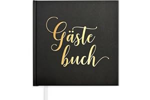 ‎PLANTVIBES Plantvibes Gästebuch Hochzeit – 72 Seiten Premium-Papier, Dickem Papier, Es Drückt Nicht Durch, Vintage-Stil, Mit Goldenem Titel - Ideal Für Hochzeiten, Jubiläen, Geburtstage - Gästebuch Blanko