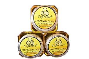 APISUPREME Api Supreme Lippenbalsem mit Propolis und Bienenwachs, 3 x 12 ml