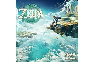 Danilo Calendario 2024 pared The Legend Of Zelda - Calendario pared 2024 - Planificador mensual 30x30 cm | Calendario 2024 The Legend of Zelda