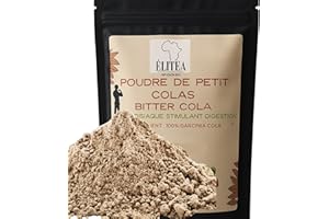ÉLITEA Poudre de Petit Colas Africain 50g – 100% Naturelle | Énergisante & Tonifiante | Noix de petit Kola moulue | Superaliment d’Afrique | Idéal pour Infusion, Smoothies, Remèdes Traditionnels