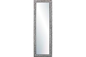 CHELY INTERMARKET, Espejo de Pared Cuerpo Entero 35x140cm(47,5x152,5cm) Negro y plateado/Mod-131,Aptos para peluquerías, salón, recibidor, Dormitorio y oficinas. Made in Spain-Material Madera.