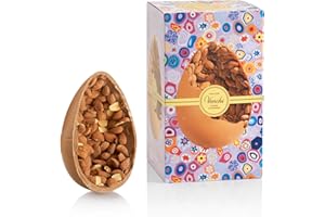 Venchi - Uovo di Cioccolato, con Mandorle Salate Intere, con Sorpresa, Senza Glutine, 540 gr, Collezione Pasqua, Idea Regalo