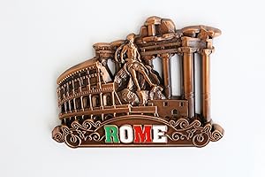 DESIGNO 3D City Metal Fridge Magnets DUBAI Egypt Berlin Budapest Tokyo Ibiza Dubrovnik Cambodia New York Amsterdam Madrid Venice Malaga Sydney Cuba London Rome Vienna Dublin Cancun Nice (Rome)