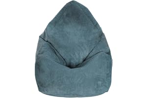 ‎DREAMROOTS DreamRoots Sitzsack für Kinder 80x80x120cm - Cord Bean Bag Chair Mit Füllung, Lehne und Bezug - für Mädchen und Jungen