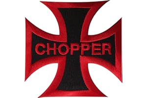 ELLU Toppa ricamata da applicare con il ferro da stiro, per motociclista e motocicletta.