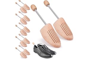 TULMERO Prawidła do butów męskich i damskich – drewniane napinacze – oddychające prawidła z podwójną sprężyną dla idealnego kształtu i świeżości