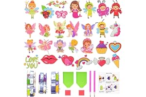 SUNSHINE SMILE pintura de diamante para niños,pintura diamante niños, niños pintura de diamantes,Kits De Diamante,Kit de Pintura Diamond Painting,Diamante Kits de Pintura 5D,Dibujo de Diamantes Niños (Hada)