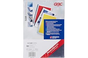 ‎GBC GBC HiClear Abdeckfolien (200 Mikrometer, A4, klar) 100 Stück transparent