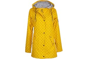 mh michael heinen Damen Regenjacke Borkum, Friesennerz, Anker-Motiv, wasserdicht, winddicht