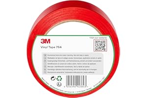 3M PVC-Klebeband 764i, rot, 50 mm x 33 m, Rot