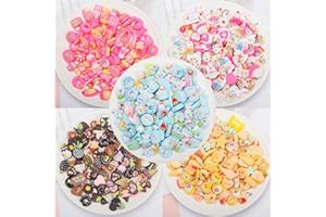 TOKANEIT 100 Pezzi Carino Slime Charms Set, Ciondoli Alimentari Fai da Te, Ciondoli Misti Caramelle, Decorazioni per Torte/Gelati/Ciambelle/Biscotti/Caramelle Sono Adatte per Lavori Fai da Te, Scrapbooking