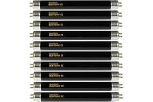 DuraBulb® F4 T5 BLB - Bombillas UV para detector de dinero falso, tubos de luz negra ultravioleta, 10 unidades