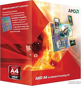 AMD A6-3650 Quad-Core Processor - 2.6GHz, 4MB L2 Cache, Socket FM1, APU, Radeon HD 6530