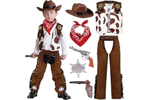 Spooktacular Creations Costume da cowboy Deluxe set per bambini Halloween party dress up Vestiti per feste di Halloween Giochi di ruolo Cosplay