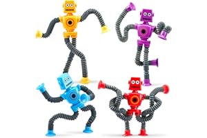 JOYIN 4 zabawki Pop Tube Robot Toys