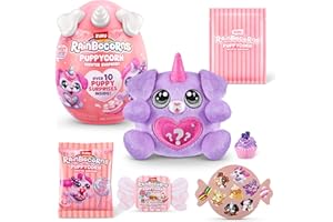 Rainbocorns ZURU Puppycorn Scent Surprise di ZURU Scatola da scoprire con morbido peluche, cucciolo profumato per bambine, slime (Hound Dog)