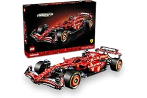 LEGO Technic Monoposto F1 Ferrari SF-24 - Modello di Auto Formula 1 da Collezione in Scala 1:8 con Motore V6, Cambio, Sterzo e DRS, Idea Regalo per Adulti, Uomo e Donna, Pensiero di Natale - 42207