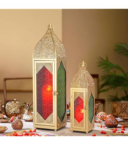 Oriëntaalse lantaarn Modena goud M met minaret