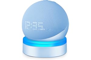 AOKICASE For Amazon Echo Dot 4 / Echo Dot 5 Holder with Luminescence Desktop Stand Holder Accessories with Integrated Cable Management, Speaker Accessories Rack (Amazon Echo Dot 4 / Echo Dot 5, Sky Blue) WL808