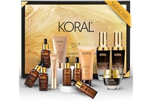 KORAL Kit 12 Productos Rutina Coreana Skincare Facial para Todo Tipo de Pieles
