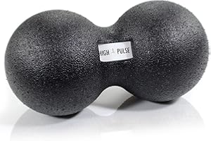 High Pulse Bolas de Masaje Lacrosse – Pelotas dobles para masaje y regeneracion muscular en cuello y espalda (12 cm)