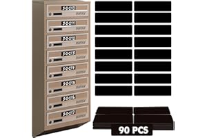 VANTASII Etykiety magnetyczne, duże etykiety suchościeralne, wielokrotnego użytku, organizer na klatkę piersiową, do tablic, lodówki, szkoły, biura, domu, pudełko narzędziowe, szuflady, czarne, 90 szt