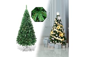 ‎COSTWAY COSTWAY 150cm Künstlicher Weihnachtsbaum, Tannenbaum mit Metallständer, Christbaum PVC Nadeln, Kunstbaum Weihnachten ideal für Zuhause, Büro, Geschäfte und Hotels, Grün