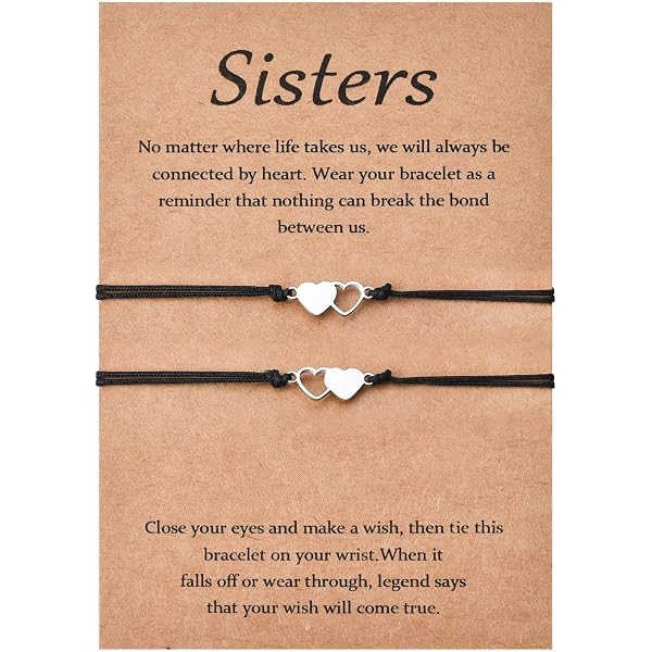 Pinky Bracelets De Promesse Réglables - Lot De 2 Pour Couple, Amitié Et Famille