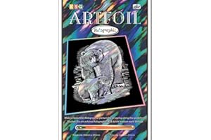 MAMMUT SPIEL & GESCHENK MAMMUT 8290547 - Artfoil, Kratzbild, Tiermotiv, Eisbären, Holografie, Komplettset mit Kratzbild, Kratzmesser und Anleitung, Scraper, Scratch, glänzend, Kratzset für Kinder ab 8 Jahre