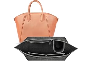 MOSTFUN Filcowy organizer do torebki Longchamp, z wieloma kieszeniami, duża pojemność, organizer do torby Longchamp (ciemnoszary, M)