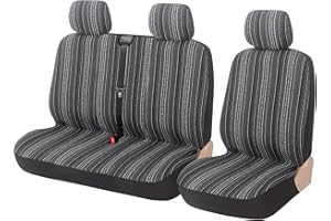 AUTOYOUTH Funda Universal para Asiento de Coche, Camión, Furgoneta, SUV, Compatible con Airbag (2 + 1)