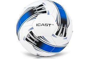 ICAST Kids Football - Size 5 Lightweight Football for Boys & Girls - Durable Training Ball for Outdoor & Indoor Play