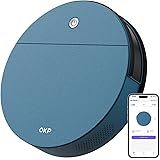 OKP K3P Robot Aspirapolvere Silenzioso Ultrasottile, Forte Aspirazione Aspirapolvere Robot con WiFi/App/Alexa/Google, 150Min 