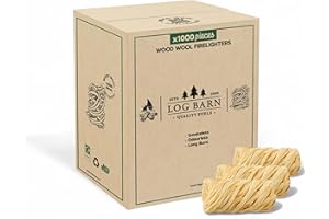 LOG-BARN Log Barn Natural Firelighters (Box of 1000) - Wood Burner, Pizza Oven & BBQ Fire Starters