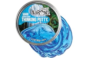 CRAZY AARON'S Crazy Aarons Liquid Glass Thinking Putty, Falling Water, Crystal Clear Blue
