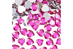 STOOKI 200 unidades, diseño de corazón rosa, decoración de bodas, fiestas, decoración de mesa, decoración de jarrones para manualidades, piedras preciosas de diamante