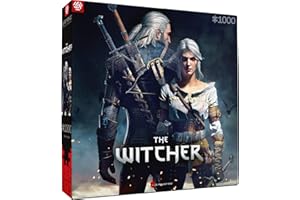 GOOD LOOT Gaming Puzzle The Witcher Geralt and Ciri Computer Game Puzzles for Teenagers and Adults Leisure Ideas Inspired by a Computer Game | 1000 Pieces | 68 x 48 cm