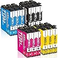 GILIMEDIA T1285 Multipack Ink Cartridges, for Epson T1285 T1281 T1282 T1283 T1284 Printer Ink, with Epson Stylus SX235W SX445W SX435W SX125 SX425W SX130 BX305FW SX438W BX305F S22 SX230 Printer,12Pack
