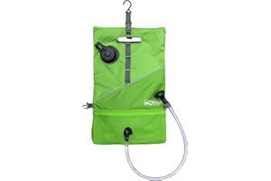 Kurgo Dog Go Shower, Camping Shower for Pets, Outdoor Dog Shower for Hiking, Camping, Beach, Holds 6 Litre - Grass Green