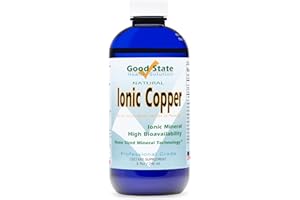 Good State | Ionic Copper | Natural | Nano Sized Mineral Technology | Professional Grade | Supports Healthy Hair & Skin | 96 Servings at 2 mg | 8 Fl oz Bottle